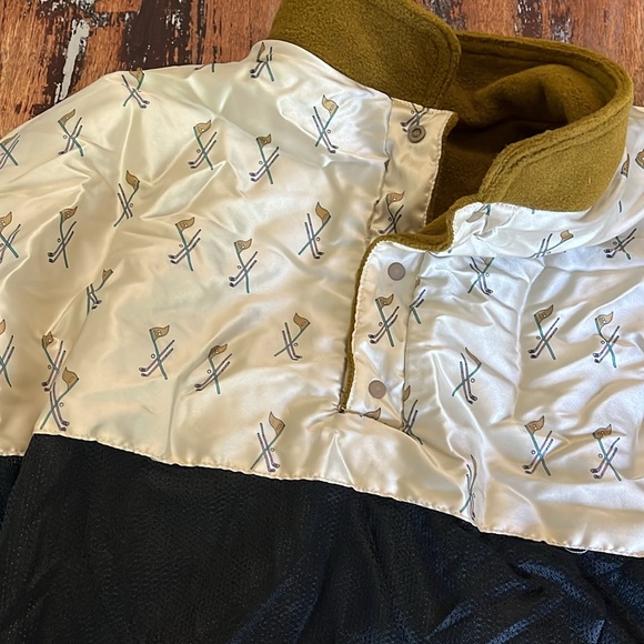 EUC Vintage Sun Mountain Sports GOLFLEECE Reversible Pullover Mens Small - Picture 9 of 10